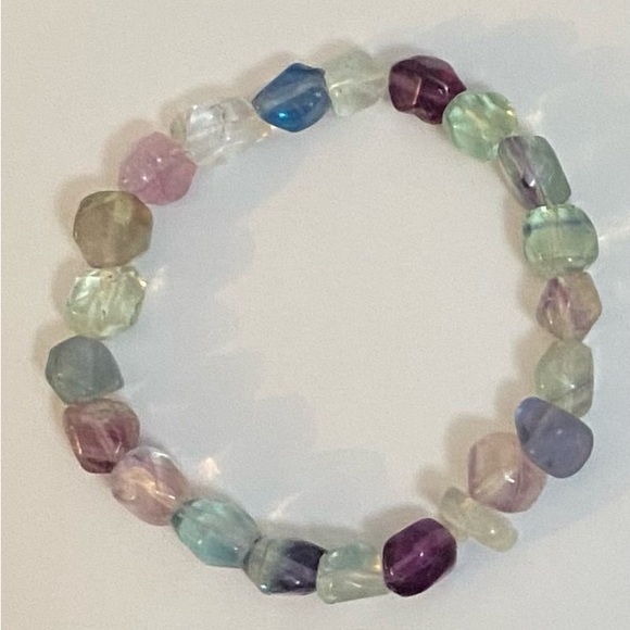 NEW Fluorite crystals bracelet - Picture 1 of 3